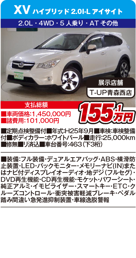 XV155.1万円