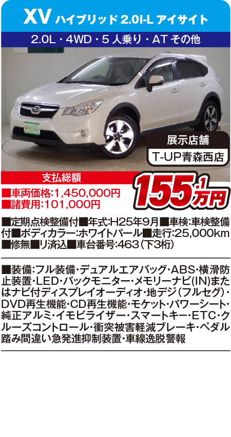 XV155.1万円