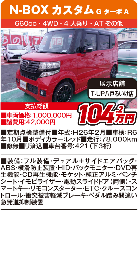 N-BOX104.2万円