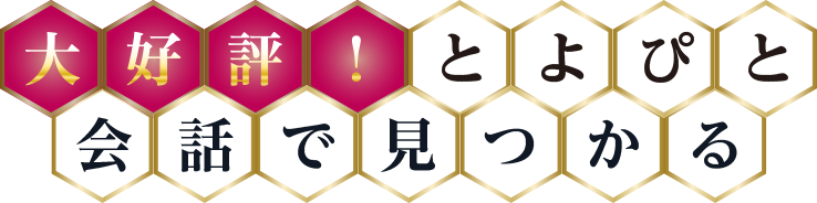 大好評！とよぴと会話で見つかる