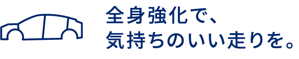 全身強化で、気持ちのいい走りを。