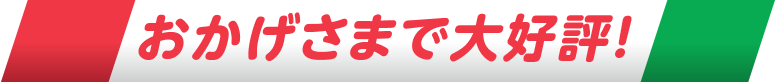 おかげさまで大好評！