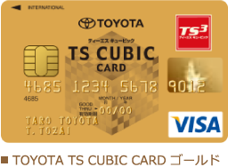 TOYOTA TS CUBIC CARD ゴールド