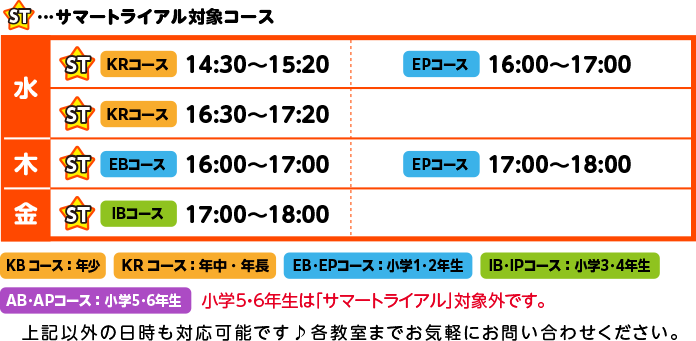 弘前堅田教室スケジュール